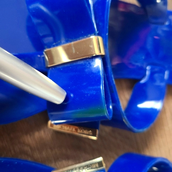 MK - blue sandals, size 5.5 -6 - Picture 5 of 15